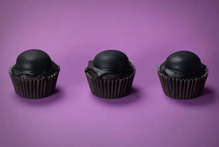Halloween Chocolate Cake: Sinfully Rich Black Cocoa Dough and Purple Blueberry Cream
